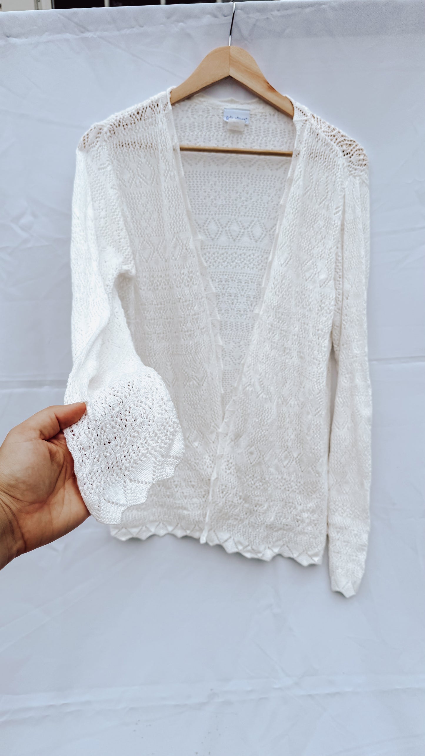 Vintage Crochet Cardigan (M)