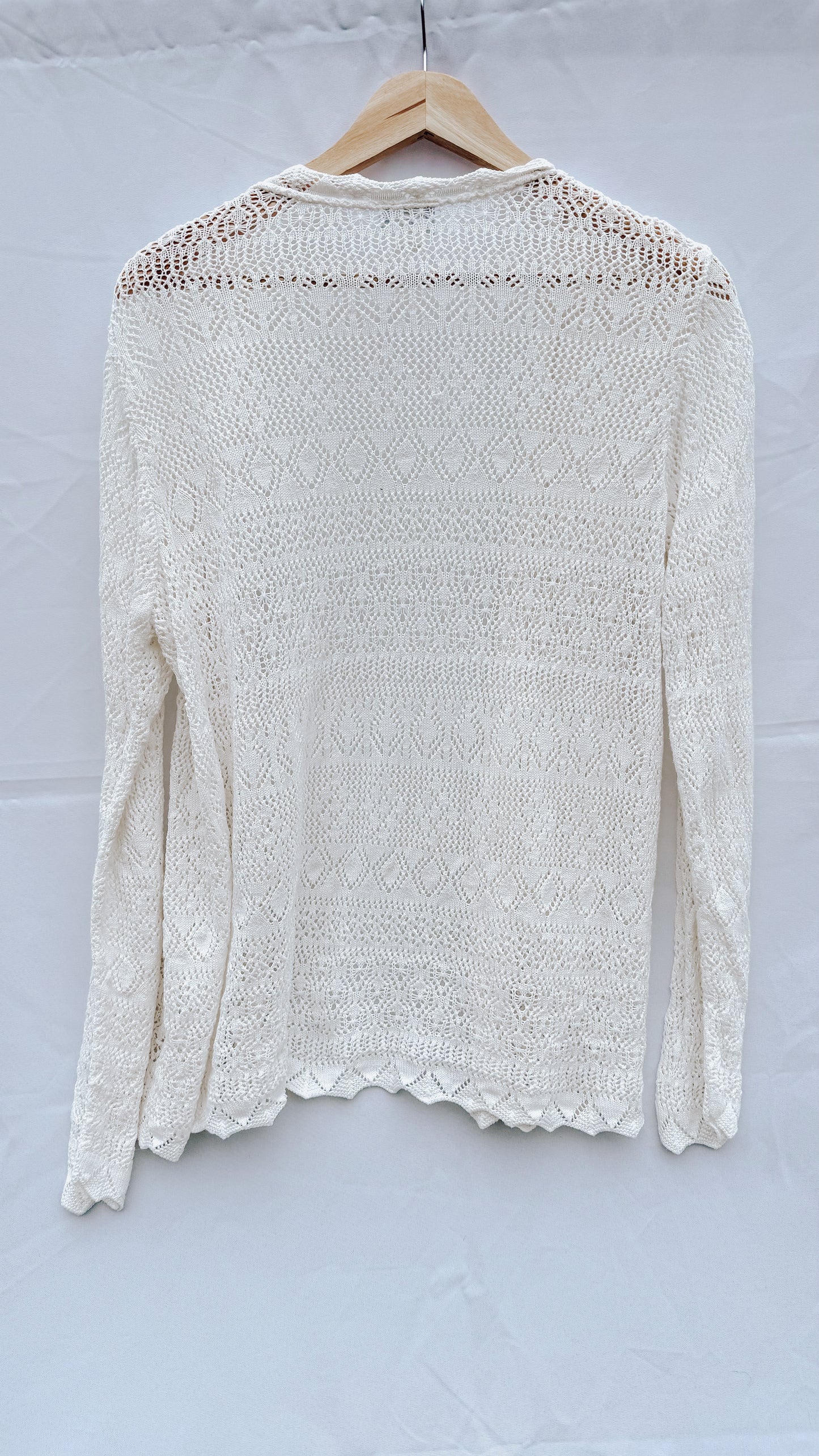 Vintage Crochet Cardigan (M)