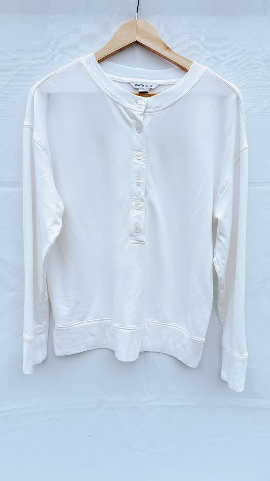 Athleta White Henley (S-L)