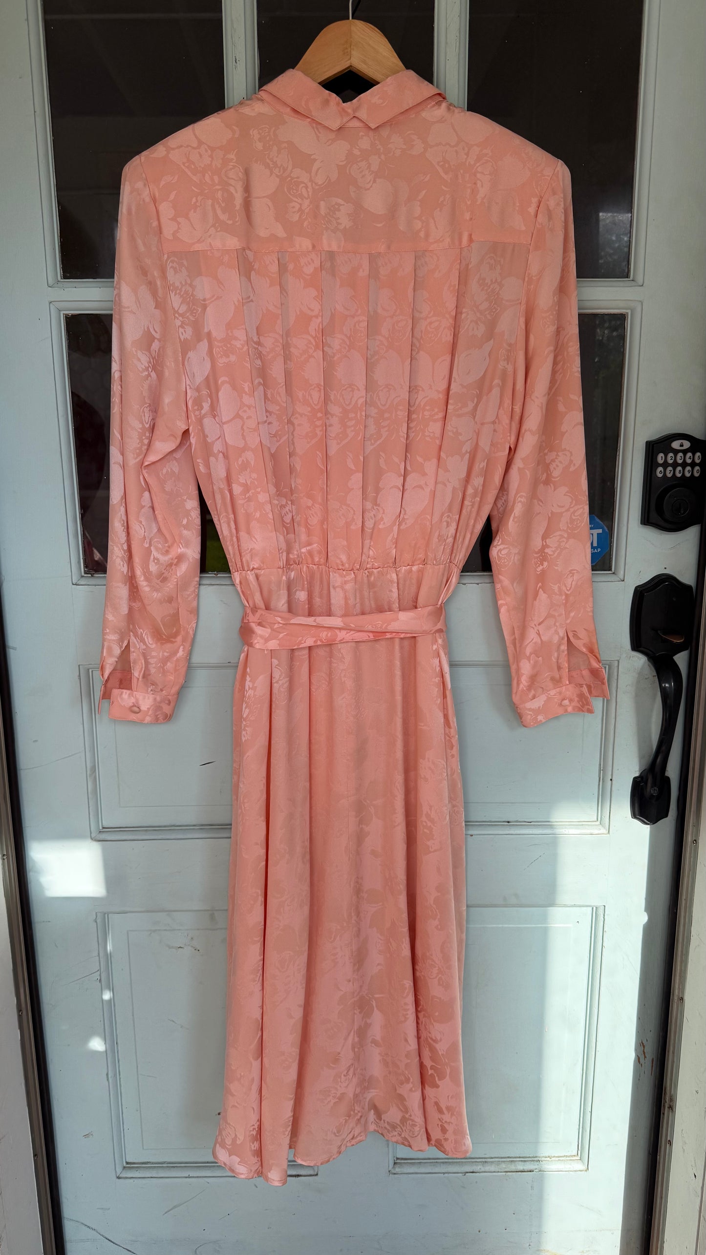 Vintage Silk Buttterfly Motif Dress (10)