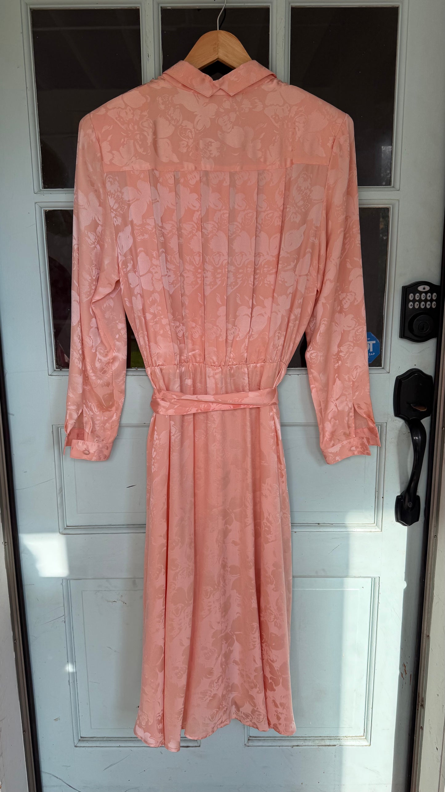 Vintage Silk Buttterfly Motif Dress (10)