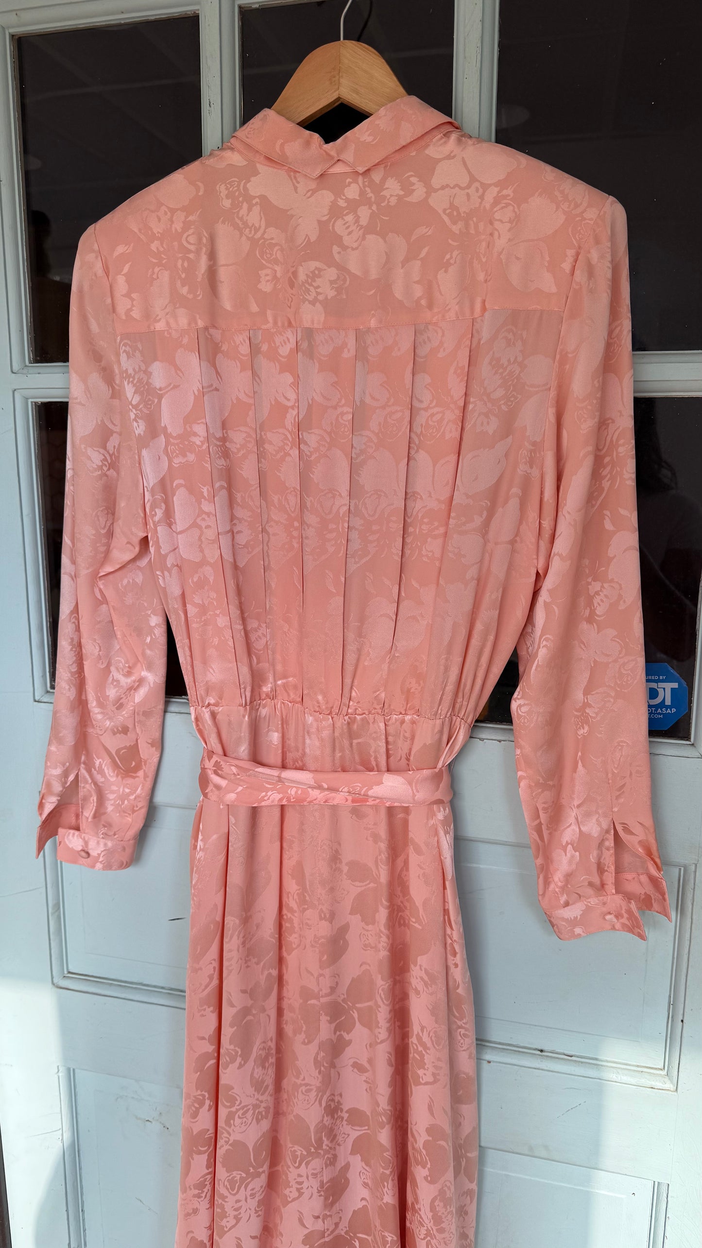Vintage Silk Buttterfly Motif Dress (10)
