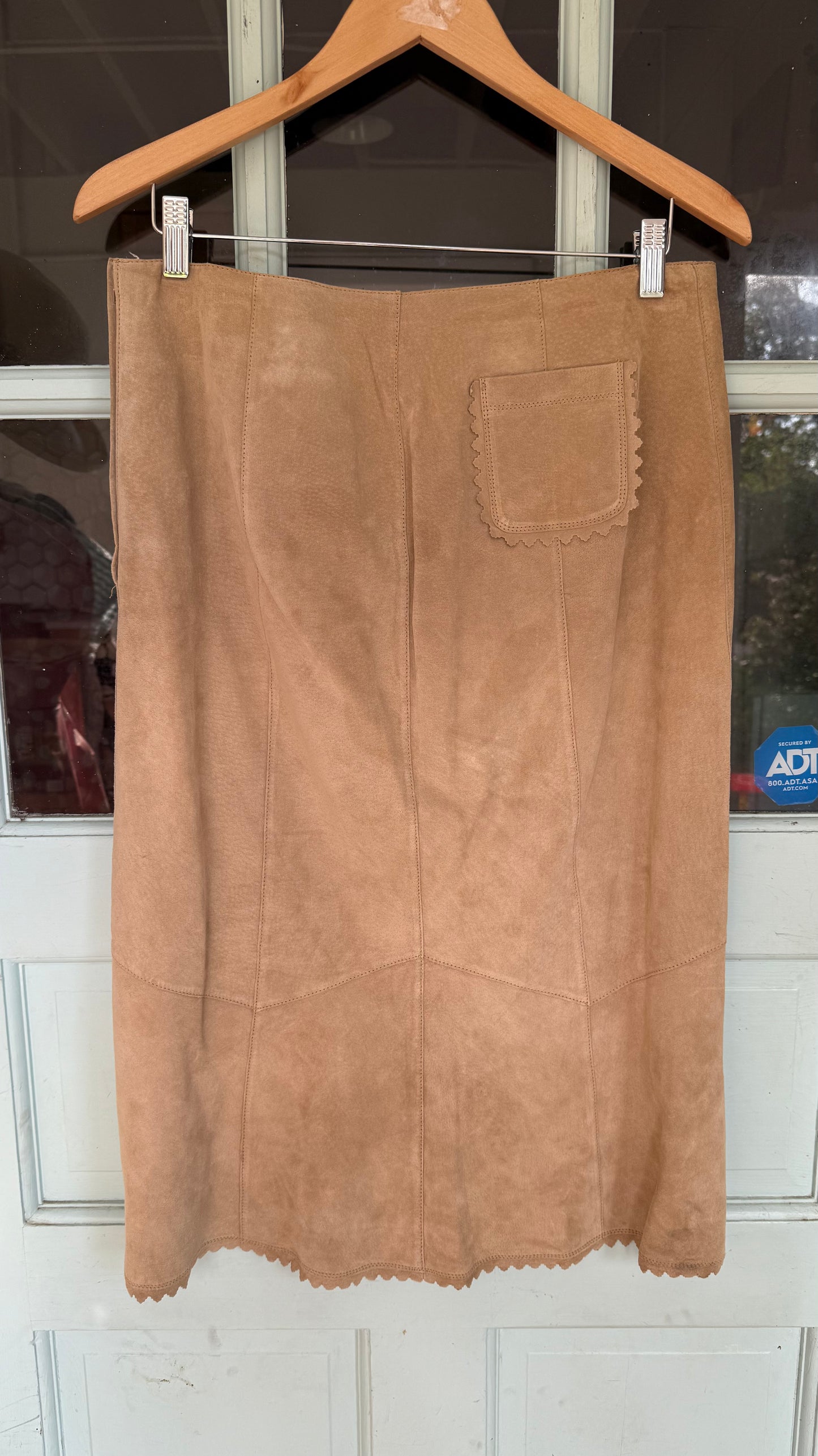 Vintage Suede Jacket & Skirt Set (M)