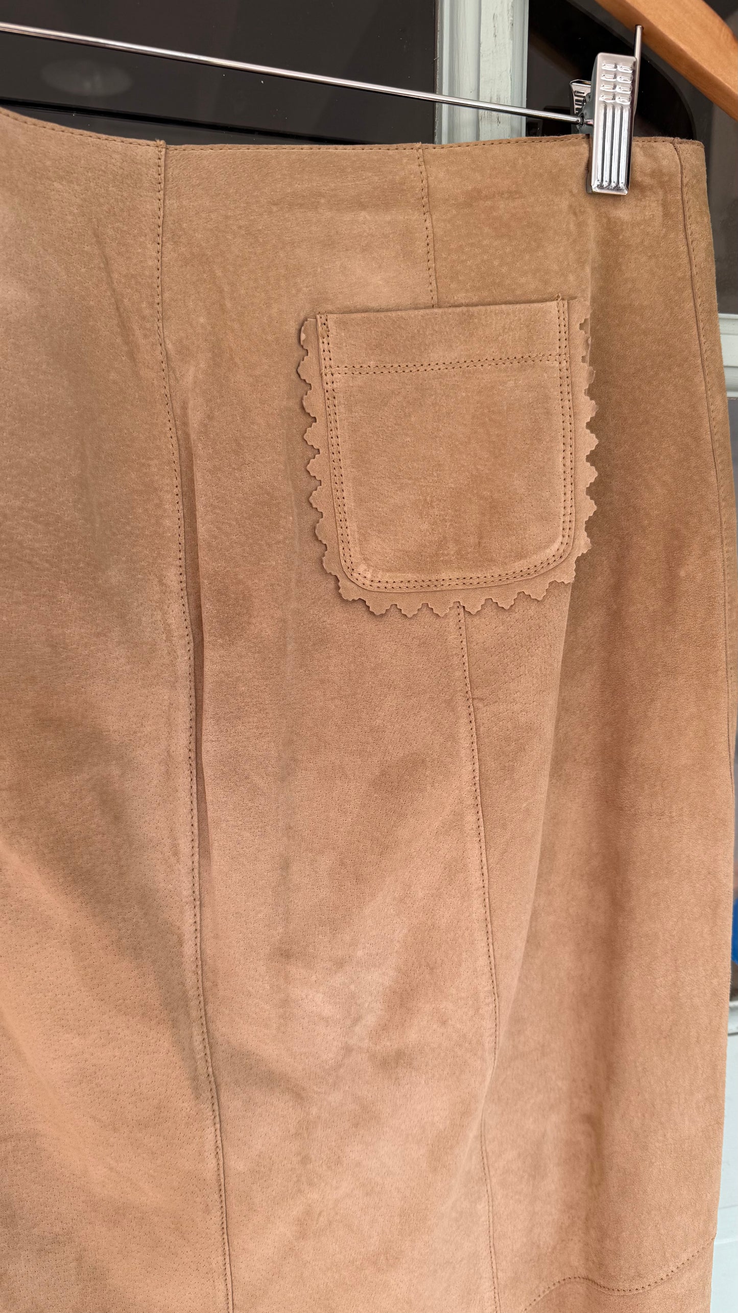 Vintage Suede Jacket & Skirt Set (M)