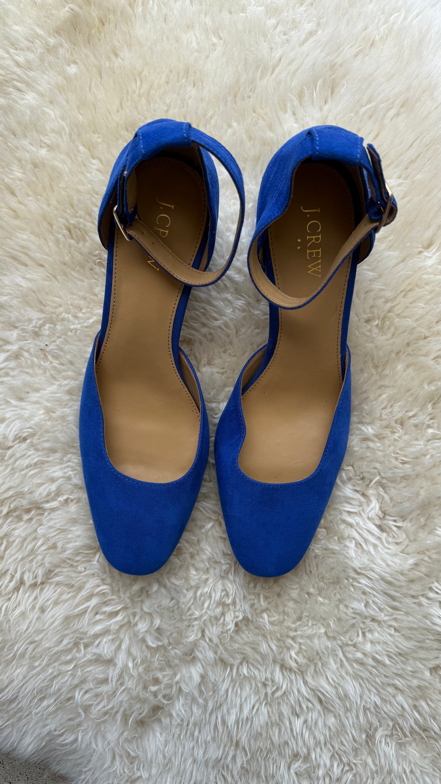J Crew Cobalt Heels (9.5)