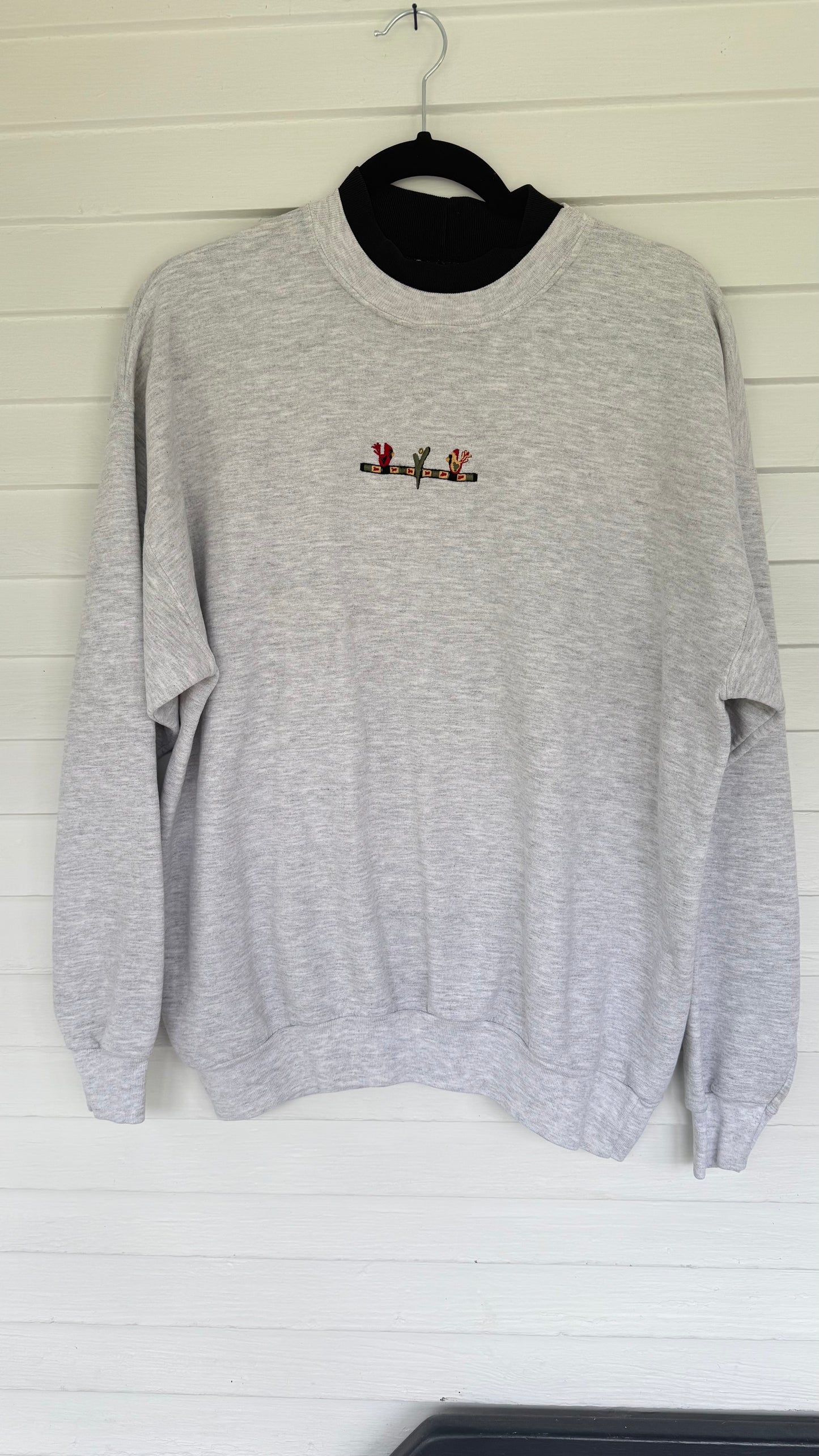 Vintage Double Collar Cardinal Crewneck (L)