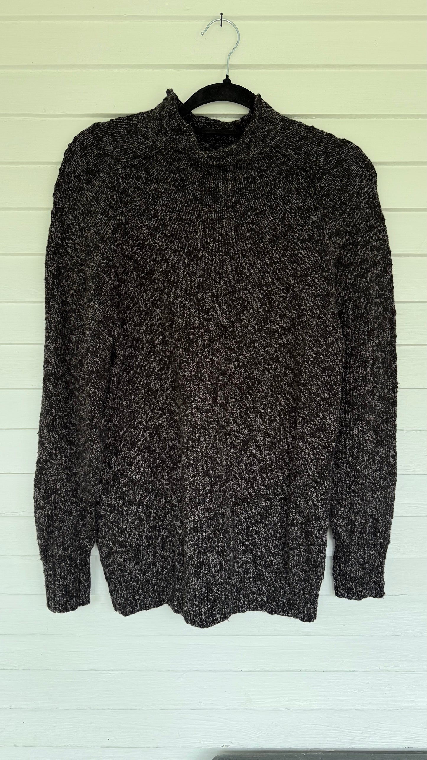 Vintage LL Bean Roll Neck Heather Charcoal Sweater (L)