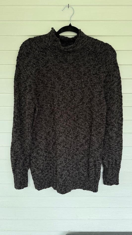 Vintage LL Bean Roll Neck Heather Charcoal Sweater (L)