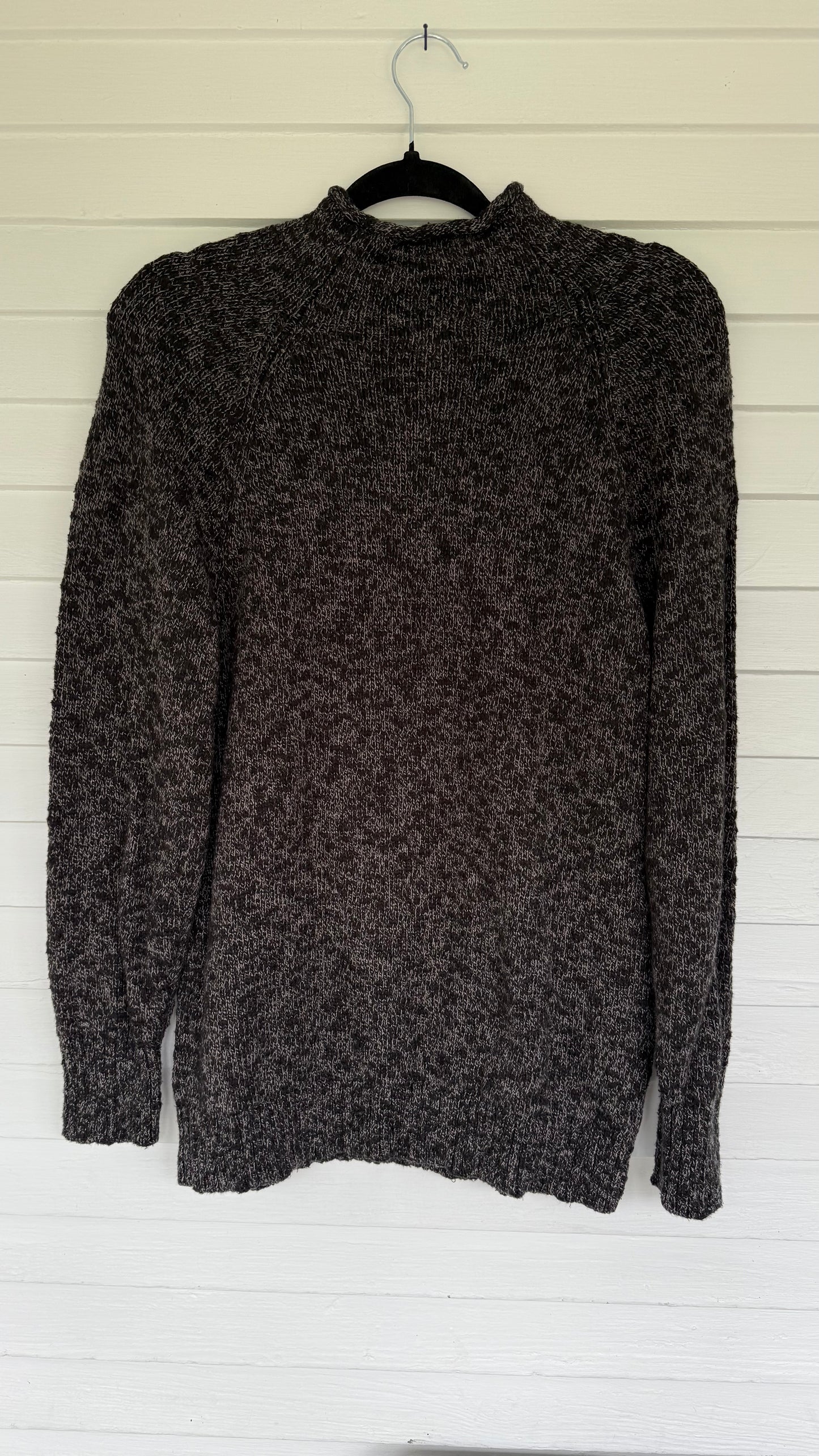 Vintage LL Bean Roll Neck Heather Charcoal Sweater (L)