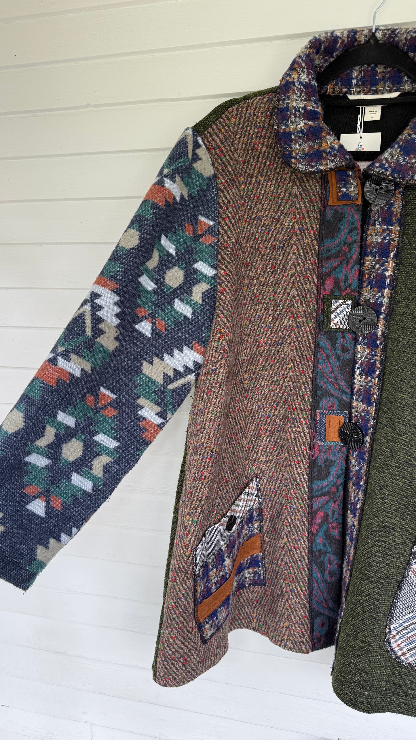 Coldwater Creek Patchwork Jacket (L)