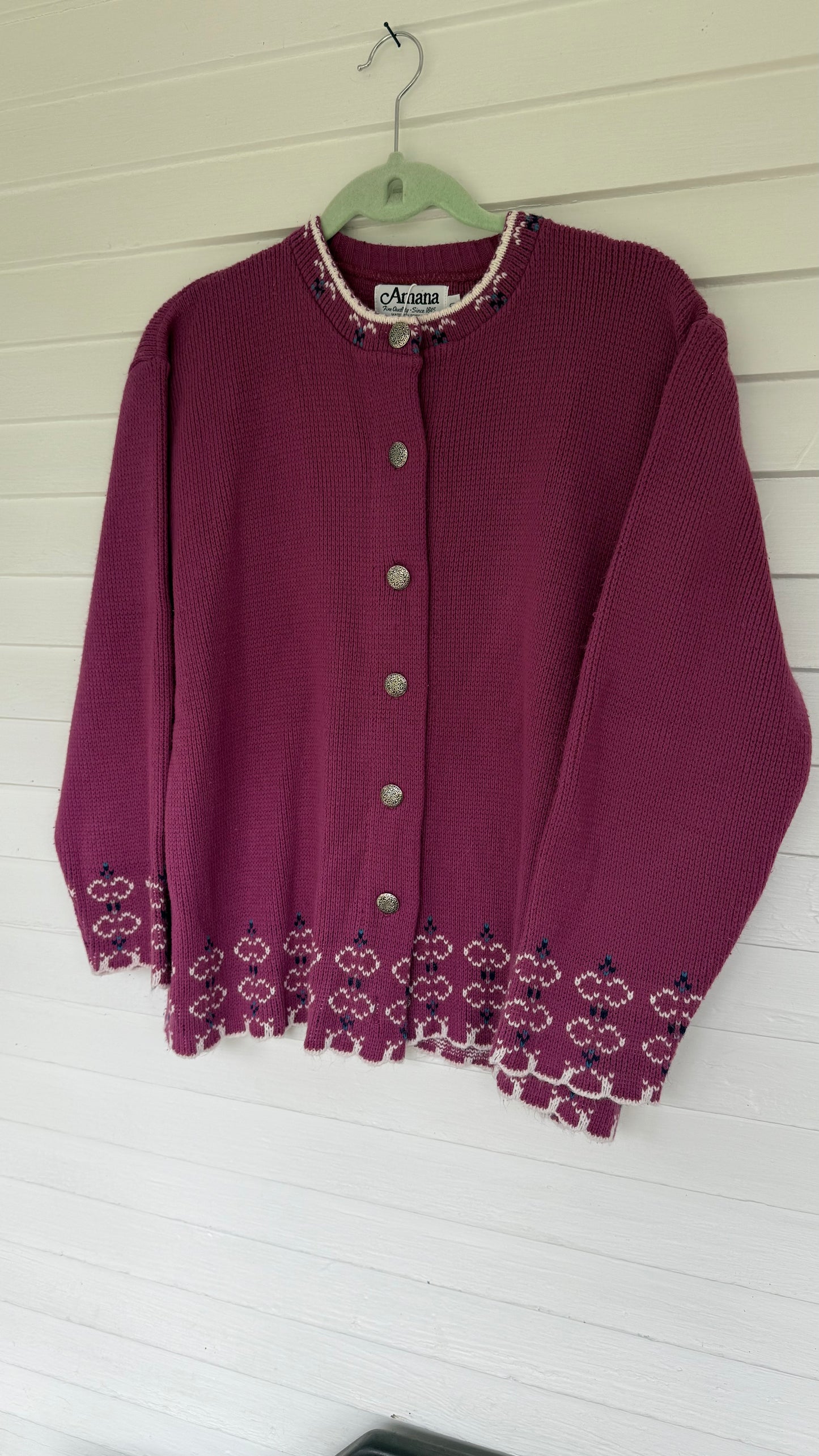 Vintage Amara Pink Wool Blend Sweater (M)