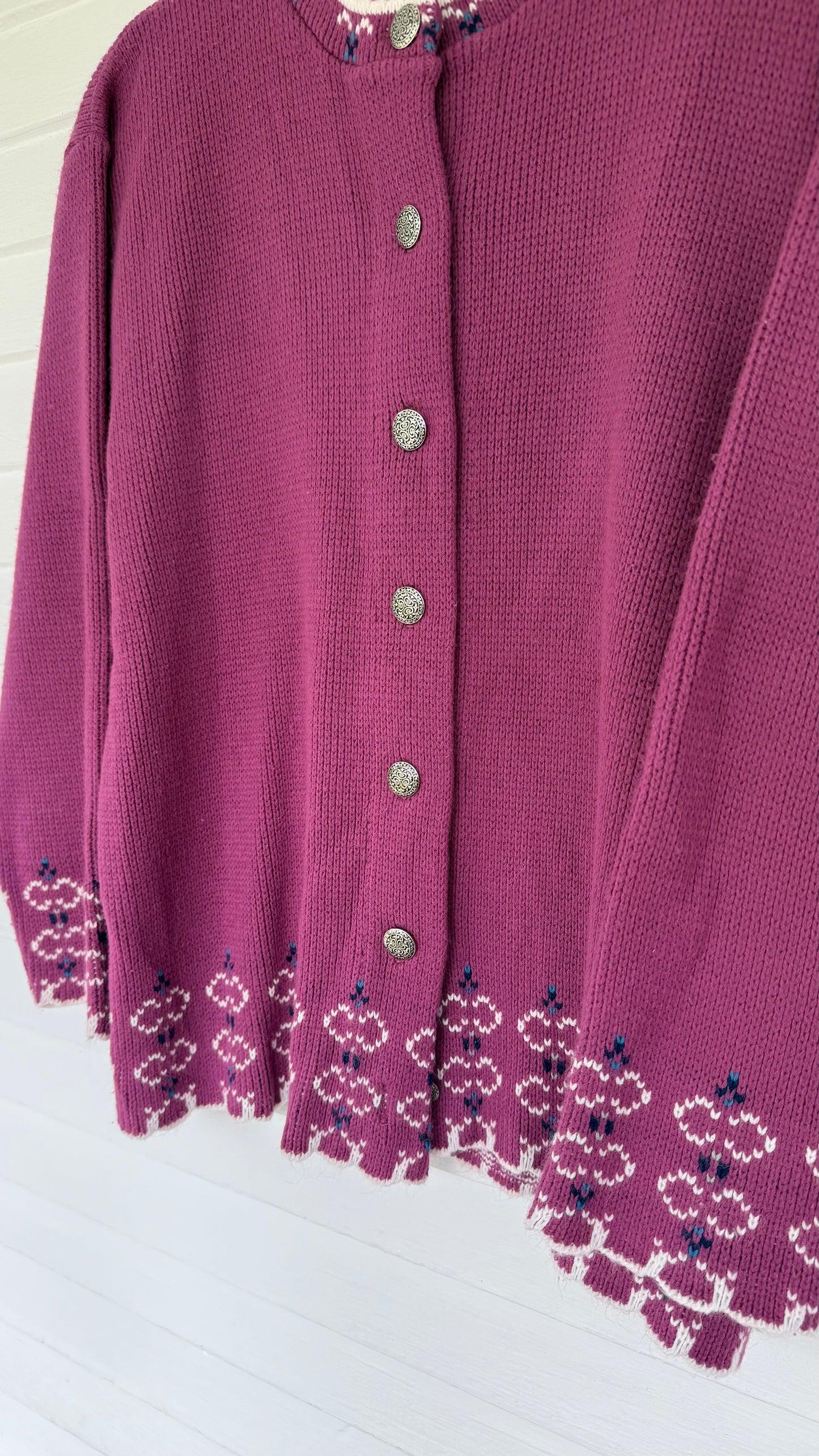 Vintage Amara Pink Wool Blend Sweater (M)