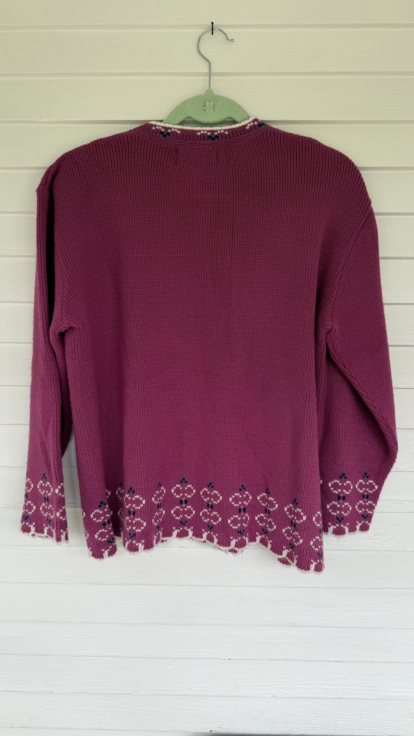 Vintage Amara Pink Wool Blend Sweater (M)