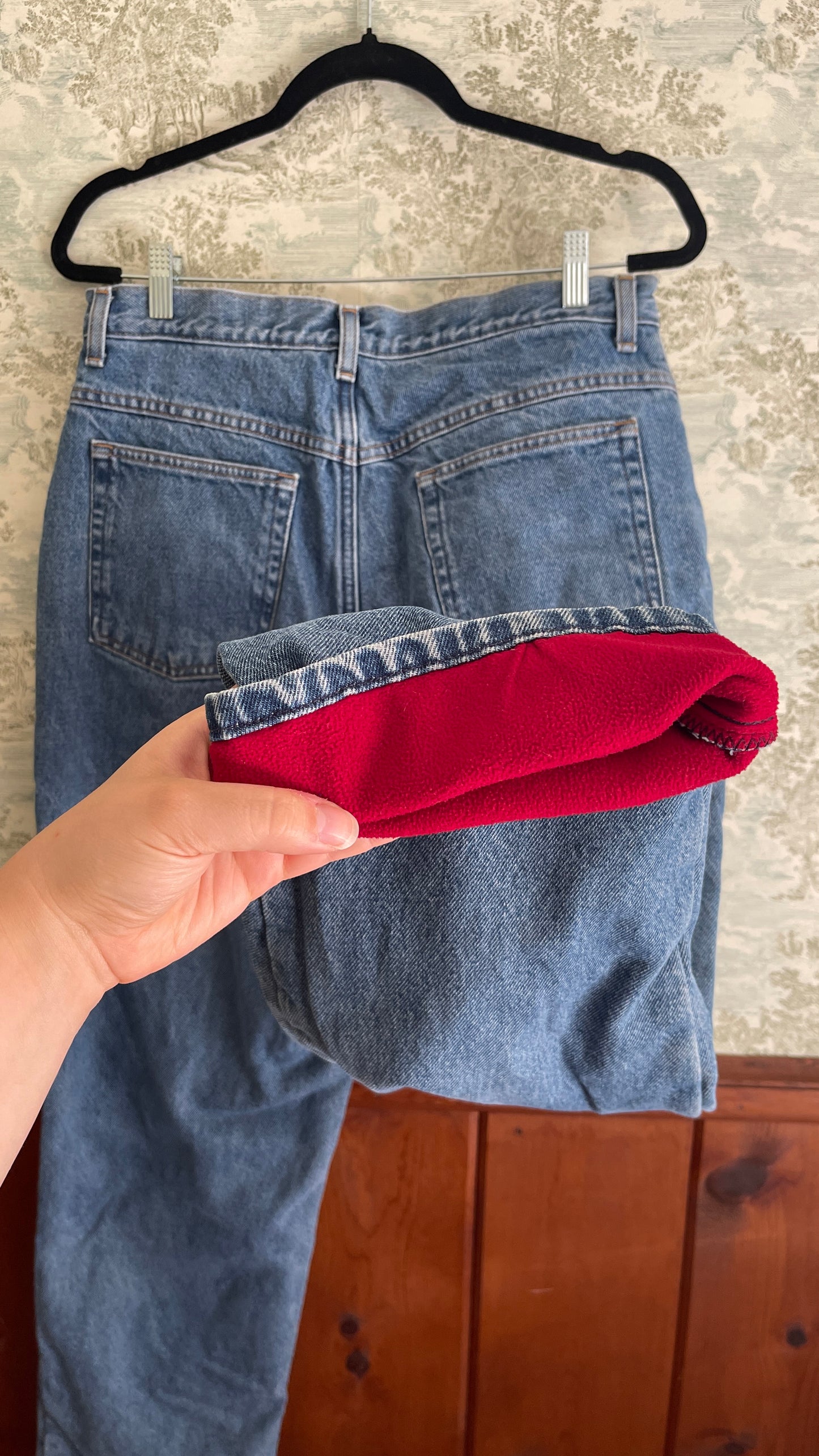 L.L. Bean Fleece Lined Jeans (10)