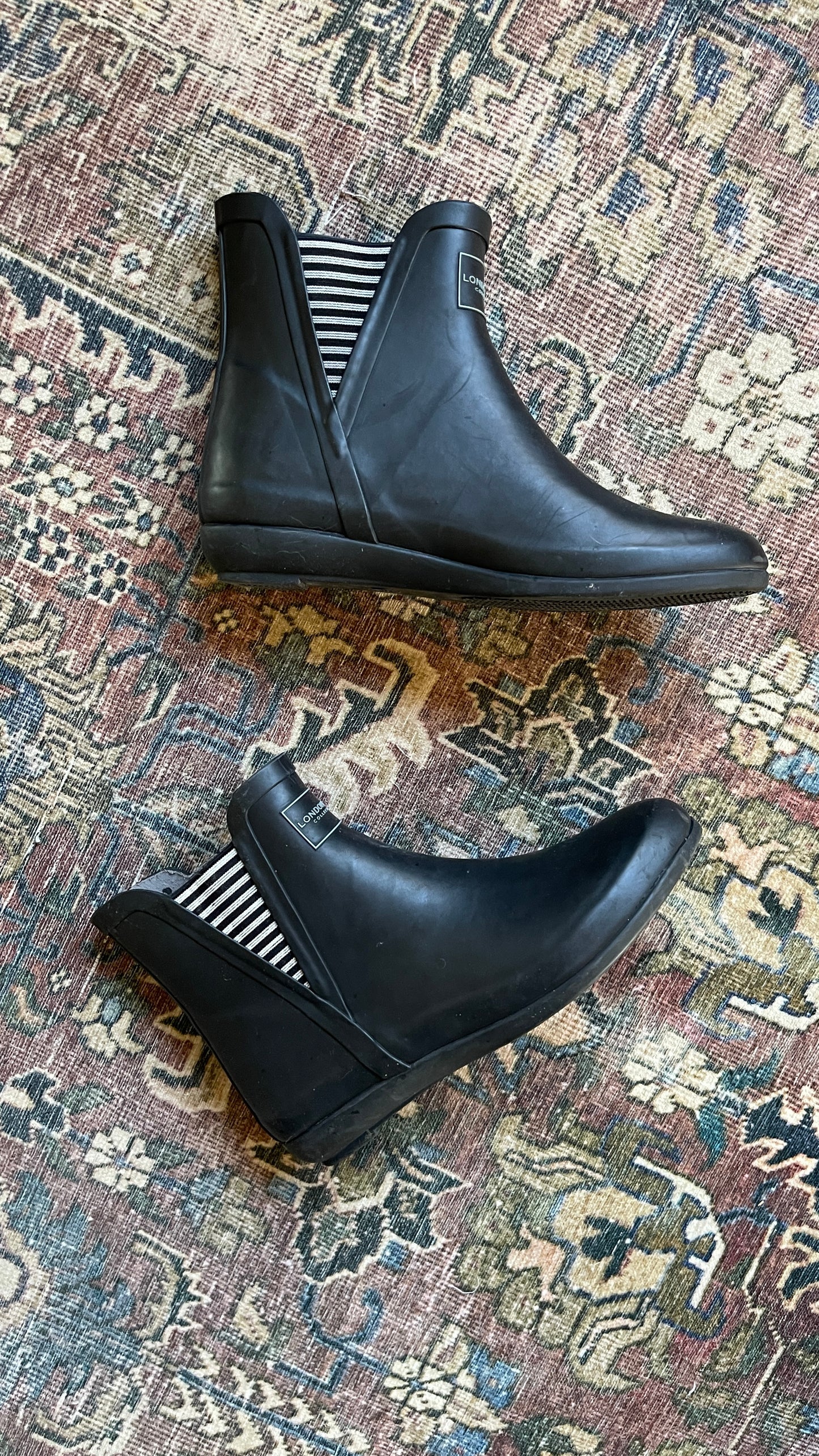 London Fog Picadilly Rain Booties (9)