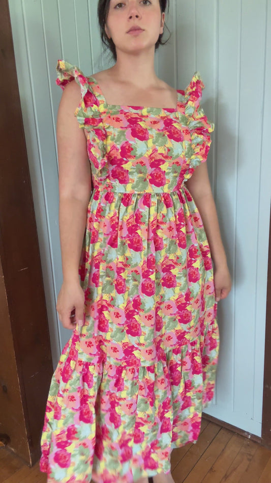 Peyton & Parker Floral Midi Dress (L-XL)